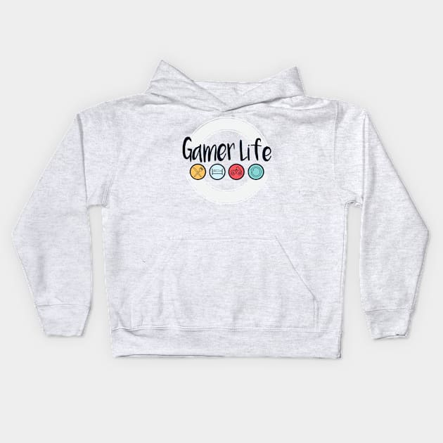 Gamer Life Artwork!! Kids Hoodie by Artistic muss